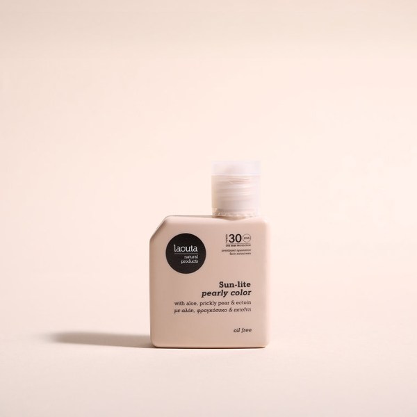 Laouta Sun-lite pearly color Αντηλιακό Προσώπου - Oil Free 50ml